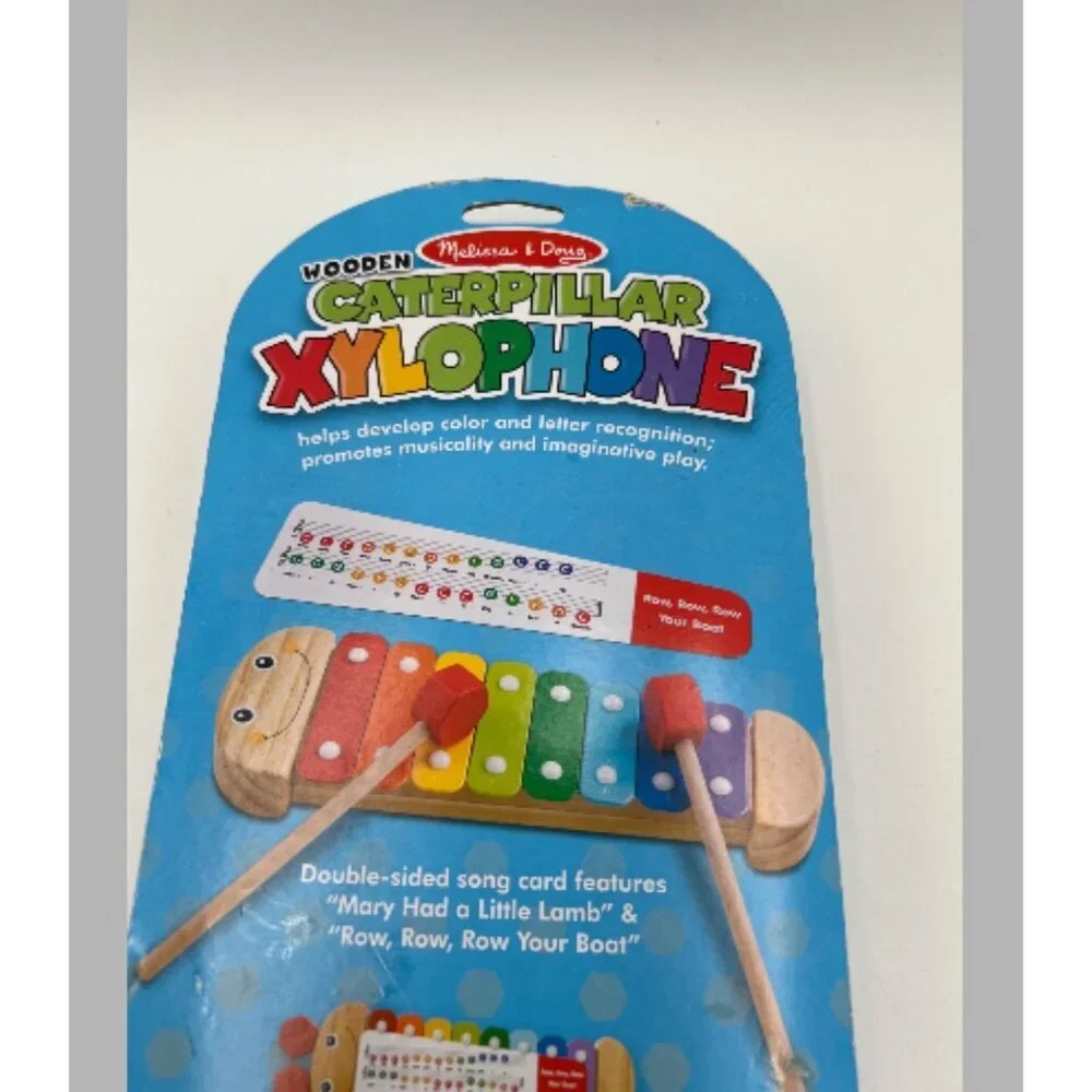 Melissa & Doug Caterpillar Xylophone primary colors music baby toddler